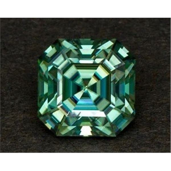 1.94 CT 6*6 MM VVS1 VIVID BLUE ASSCHER CUT LOOSE