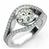 Image 1 : SIZE 7.25 3.10 CT VVS1 WHITE ROUND MOISSANITE RING