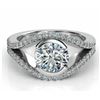 Image 2 : SIZE 7.25 3.10 CT VVS1 WHITE ROUND MOISSANITE RING
