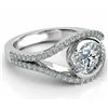 Image 3 : SIZE 7.25 3.10 CT VVS1 WHITE ROUND MOISSANITE RING