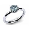 Image 1 : SIZE 7.25 2 CT ICE WHITE ROUND MOISSANITE RING 925S
