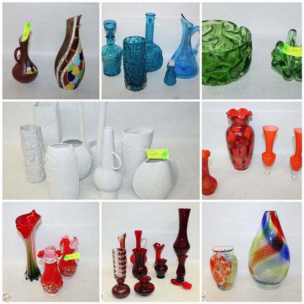 FEATURED ESTATE COLLECTION  OF GLASS, POTTERY