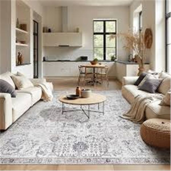 NEW JINCHAN AREA RUG 9 X 12FT RUG BOHO FLORAL PRIN