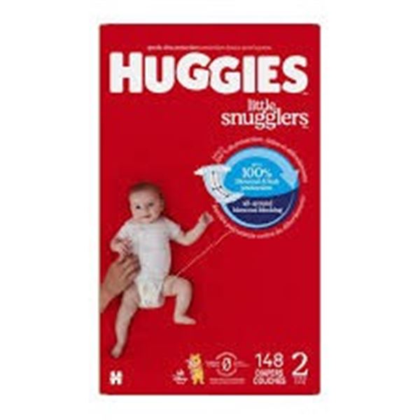 NEW 144CT HUGGIES LITTLE SNUGGLERS SIZE NEWBORN