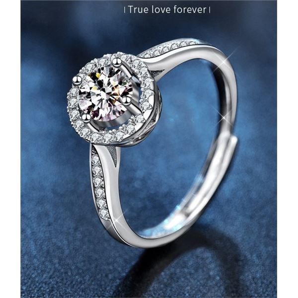 2 CT GRA CERTIFIED ROUND BRILLLIANT MOISSANITE 925S