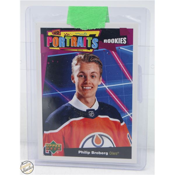 PHILLIP BROBERG ROOKIE U.D PORTRAITS 2019 20 CARD