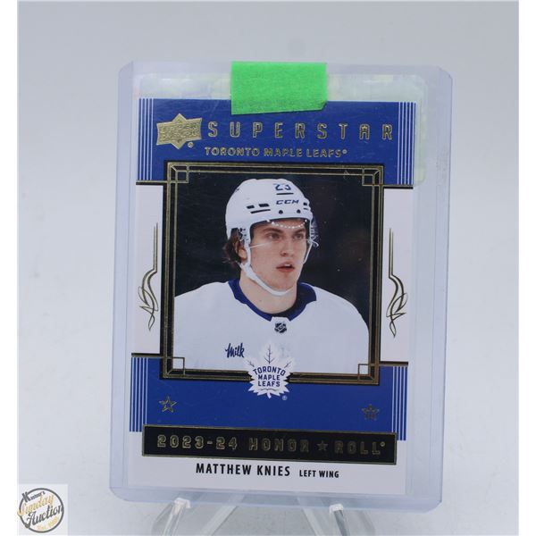 MATTHEW KNIES ROOKIE 2023-24 HONOR ROLL