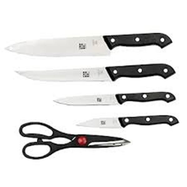 BRAND NEW HOME BASICS 6PC CUTLERY SET W BOARD