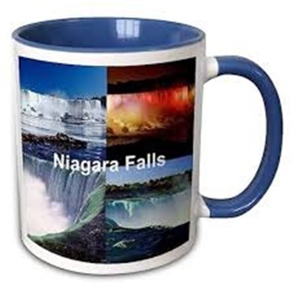 BRAND NEW 11OZ TWO-TONE BLUE MUG NIAGARA FALLS