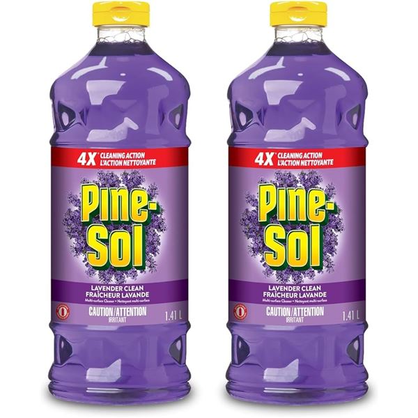 NEW WITH BOX 2 X 1.41L PINE SOL LAVENDER CLEANING
