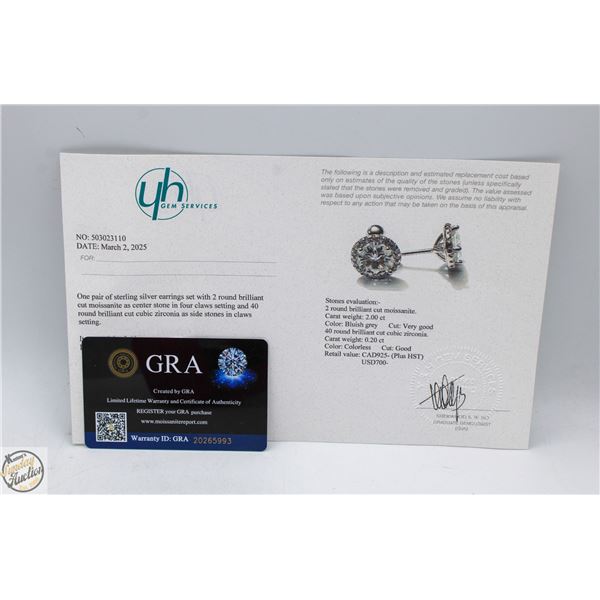 #3028-2.00 CT TW GRA CERTIFIED ROUND BRILLIANT