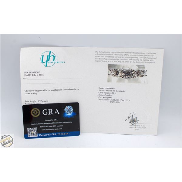 #3017-3.60 CT TW GRA CERTIFIED ROUND