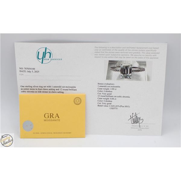 #3021-1.00 CT GRA CERTIFIED EMERALD CUT