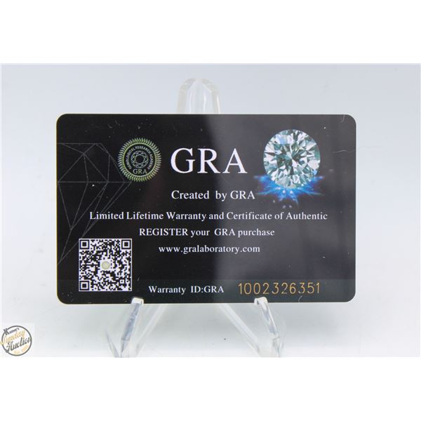 #3026-1.00 CT TW GRA CERTIFIED ROUND BRILLIANT