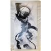 Image 1 : NEW ABSTRACT WALL ART CANVAS BLACK WHITE 20 X 40"