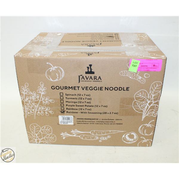 NEW 28X2.7 OZ JAVARA GOURMET VEGGIE NOODLE RAINBO
