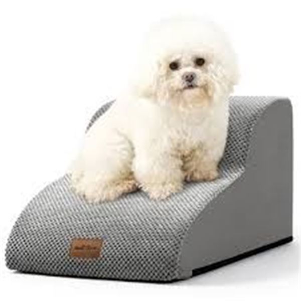 NEW COZY KISS DOG STAIRS 9.7 X 11.8" GREY 2 TIERS