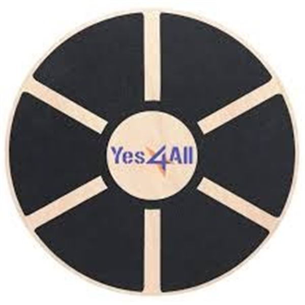 NEW YES4ALL BALANCE BOARD WOODEN BLACK