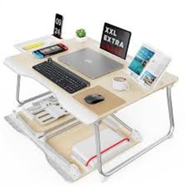 NEW SAIJI FOLDING BED DESK FOR LAPTOP 25.6 X 19.3"
