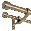 BRAND NEW LWIIOM 2PK CURTAIN ROD BRONZE 36-72"