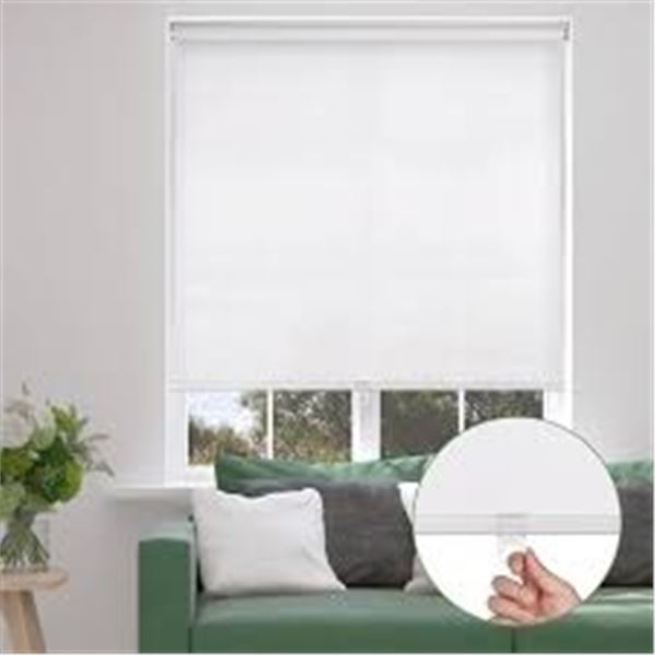 NEW BIWANS CORDLESS SPRING ROLLER 24 X 72" L WHITE