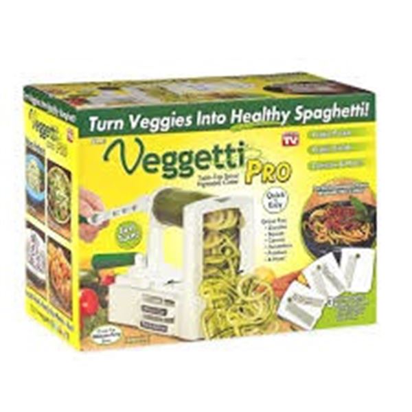 NEW VEGGETTI PRO TABLE-TOP SPIRAL VEGETABLE CUTTER