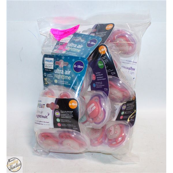 BRAND NEW 16 PHILIPS AVENT PACIFIERS