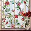 Image 1 : NEW WINDOW FILM COAVAS STAINED RED ROSE 90 X 200CM