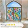 Image 1 : NEW COAVAS STAINED GLASS WINDOW FILM RAINBOW FILM