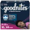 Image 1 : NEW 3 X 21 GOODNITES XL NIGHTTIME UNDERWEAR