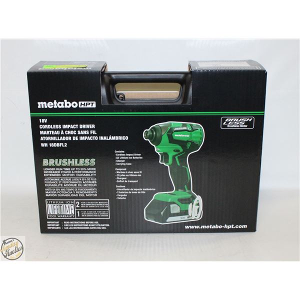 BRAND NEW METABO HPT 18VOLT CORDLESS IMPACT DRIVER