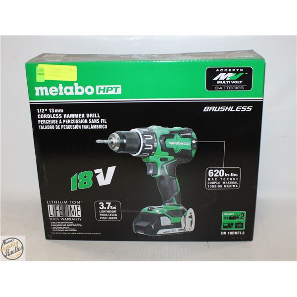 BRAND NEW METABO 18V HPT HAMMER DRILL KIT