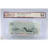 Image 2 : BANK OF CANADA $20 BCS
