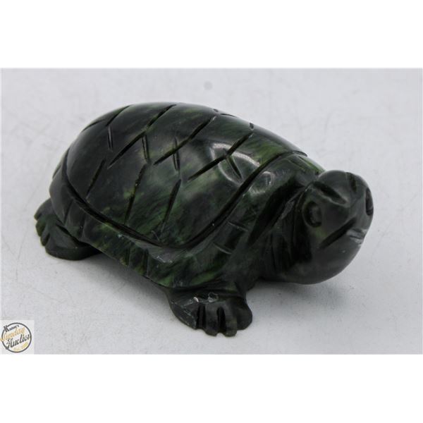 #2993-HAND CRAFTED GREEN JADE TORTOISE