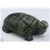 Image 1 : #2954-HAND CRAFTED GREEN JADE TORTOISE
