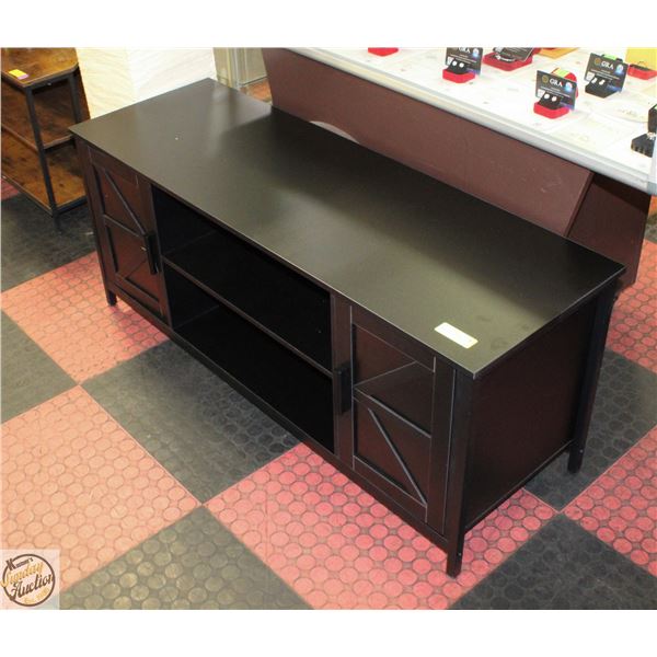 NEW ASSEMBLED DSGO26 BLACK TV STAND