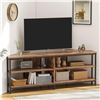 Image 2 : BRAND NEW 55" LONG RUSTIC BROWN TV STAND+POWER