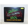 Image 1 : GETTELMAN BEER SIGN 20" X 15"