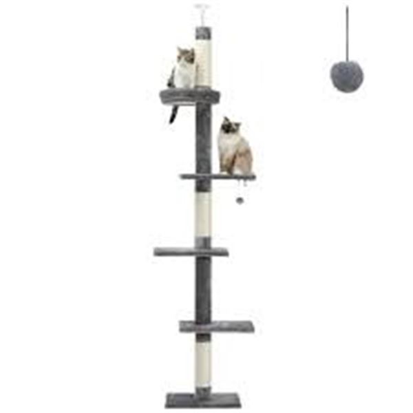 NEWLY ASSEMBLED PAWZ ROAD CAT TOWER GREY