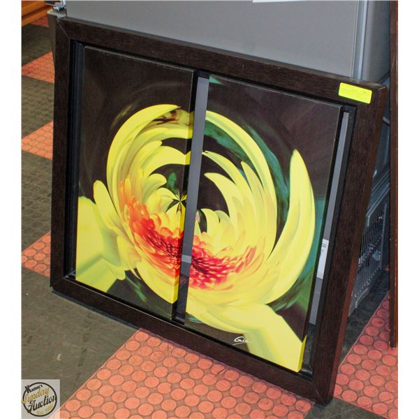 SHOWHOME CANVAS ART BY GABER FRAMED 32" X 28"