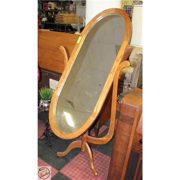 SOLID WOOD FRAMED TILTING MIRROR
