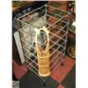 Image 1 : METAL 28 BOTTLE WINE RACK 36X13 IN,1 WICKER