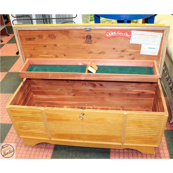 GENUINE VINTAGE LANE CEDAR CHEST 46" X 17" X 21"