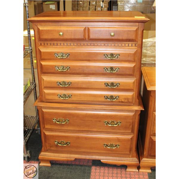 NADEAU SOLID WOOD TALLBOY DRESSER