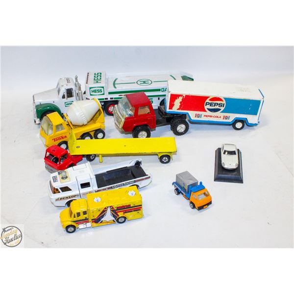 FLAT OF VINTAGE TRUCKS AND TRAILERS