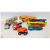 Image 1 : FLAT OF TONKA TRUCKS AND TRAILERS