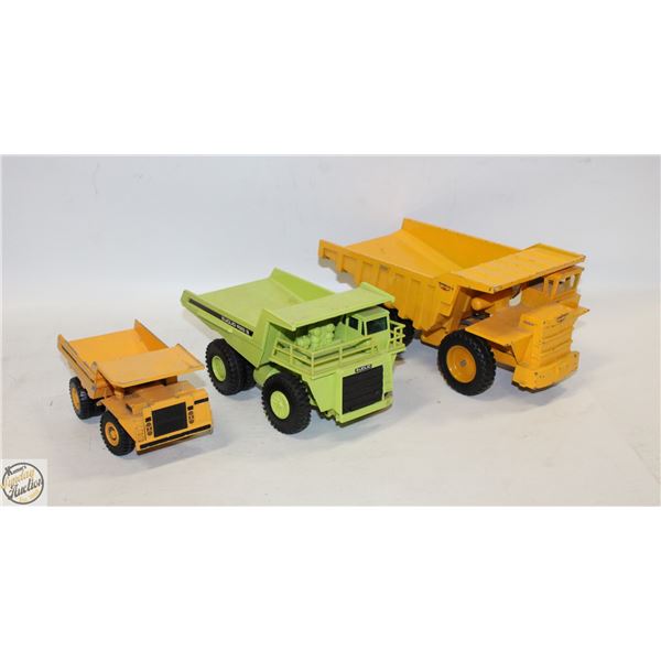 LOT OF 3 TONKA TRUCKS