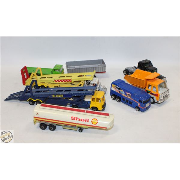 FLAT OF COLLECTABLE DIECAST TRAILERS