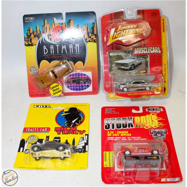 LOT OF 4 DIECASTS IN PACKAGE