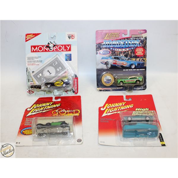 LOT OF 4 JOHNNY LIGHTNING DIECASTS